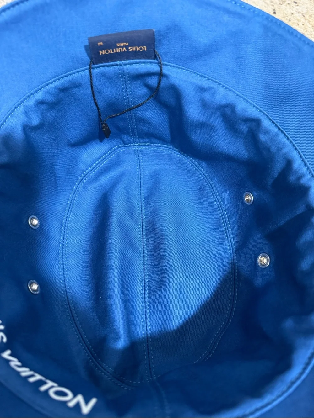 Louis Vuitton Denim Monogram Bucket Hat in Washed Blue - Picture 5 of 5